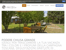 Tablet Screenshot of poderechiusagrande.com